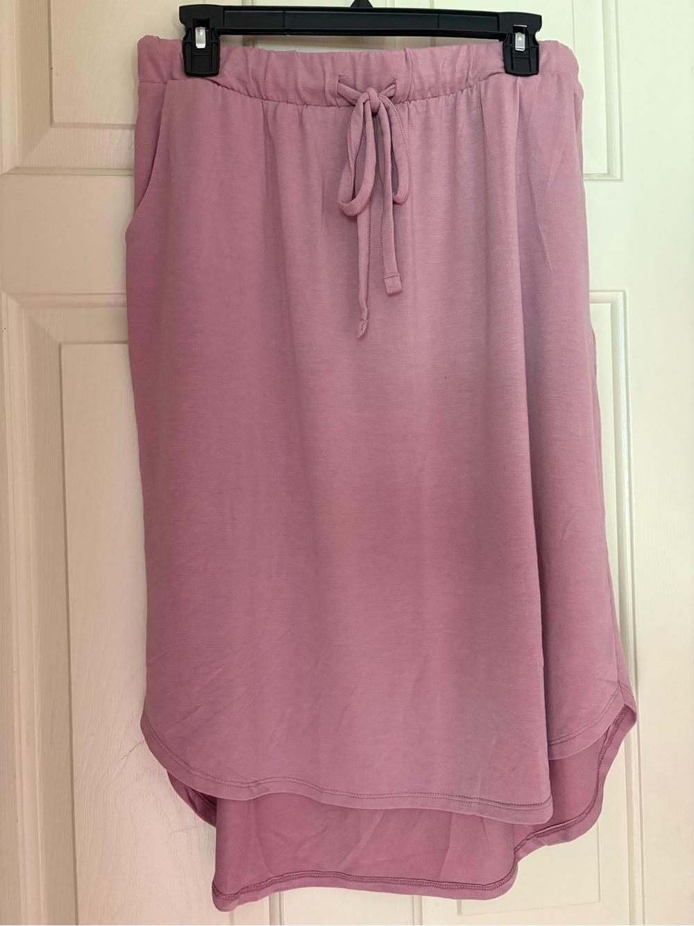 NWOT Zenana Size 1x Soft Pink Skirt with Drawstring